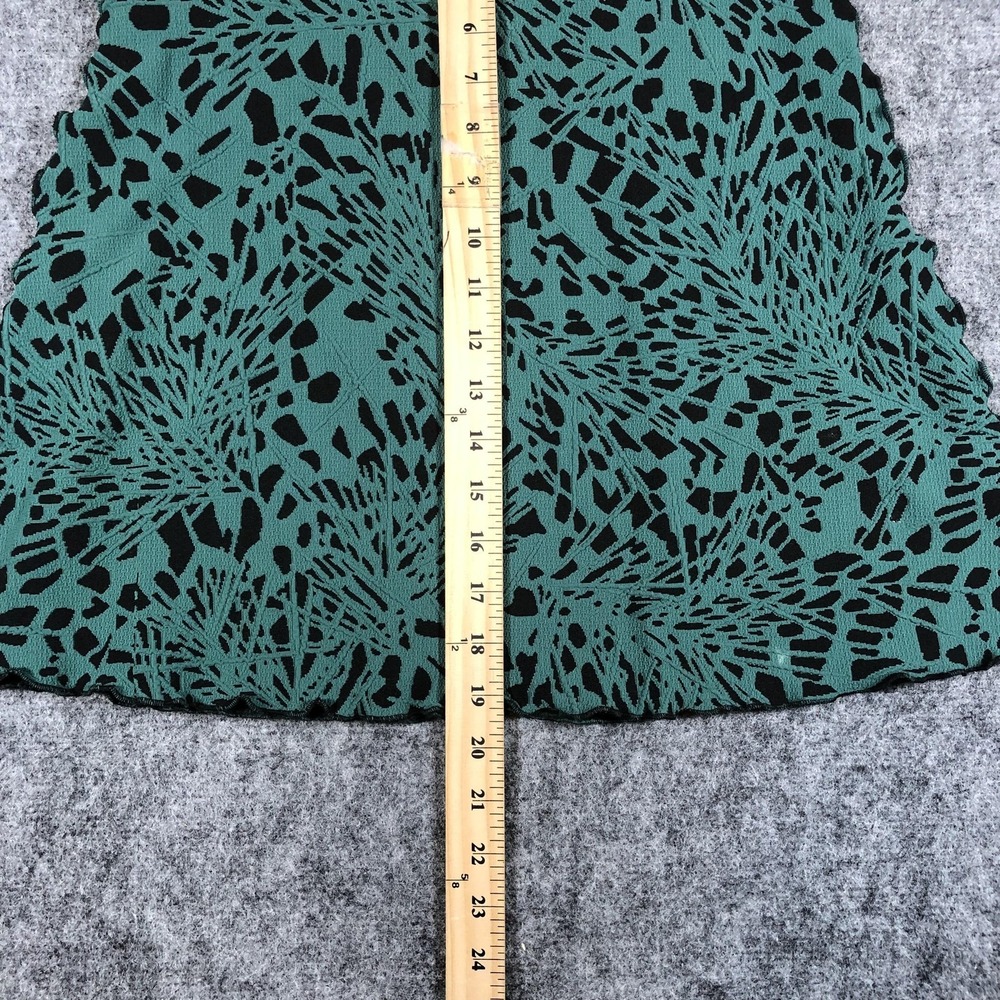 Haystacks Women's Skirt Size XS Green Black Abstract A-Line Pull-On - Picture 5 of 16